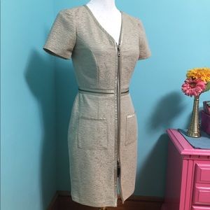 Like New Marc New York gold zipper dress
